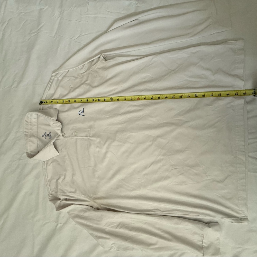 Rhoback White Polo Shirt with Embroidered Logo